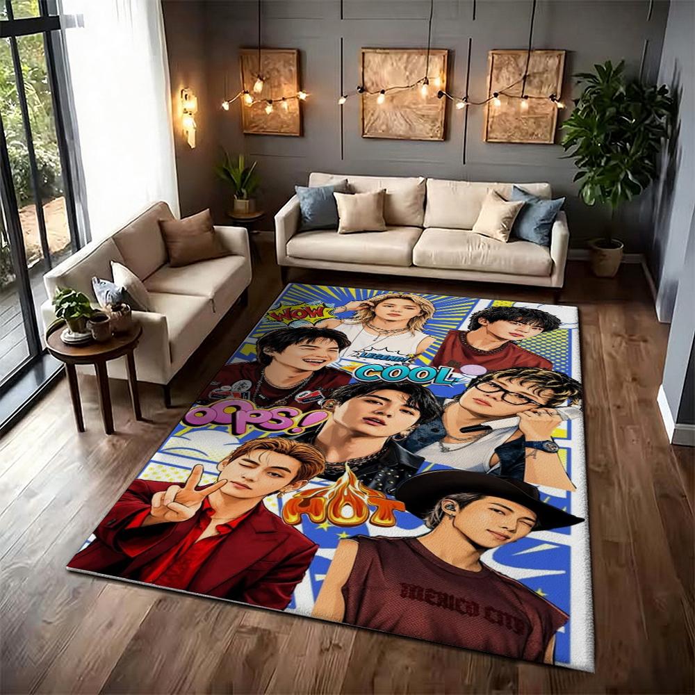 Jimin Pink Roses Carpet Soft Rug Plush Rug 8X10 Rug Living Room Rug Hallway Runner Noise Reducing