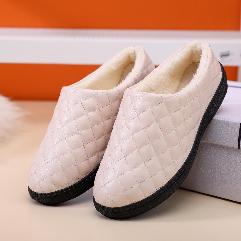 Neue Winter Damen warme Hausschuhe wasserdichte Plüsch Hausschuhe