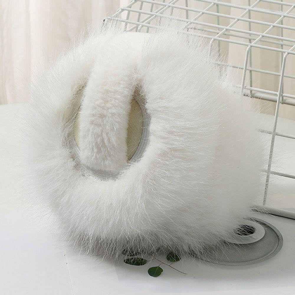 Foldable Women Men Ear Warmer Comfortable Plush Ear Covers Fluffy Earflaps  for Cold Weather