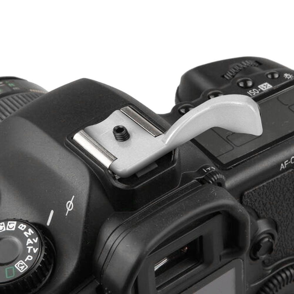Aluminum Alloy Finger Thumb Grip Hot Shoe Mount Holder Bracket for Fuji  0  0S X E1(black)