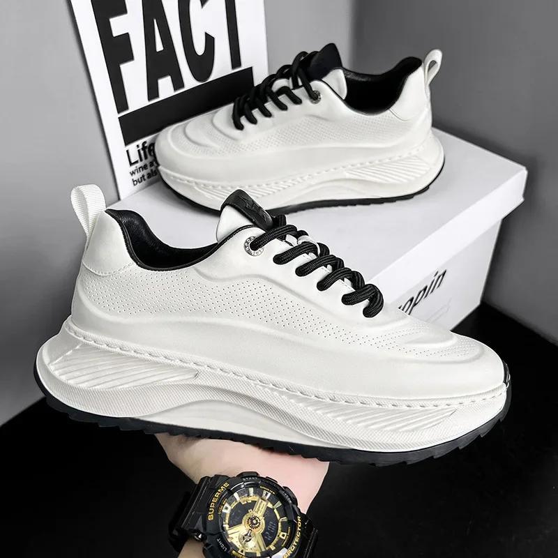 Fashion Spring Autumn Special Offer Men's Shoes New Thick Soled Height Increasing Outdoor Sports Shoes Fashion Flat Casual Shoes Sneaker