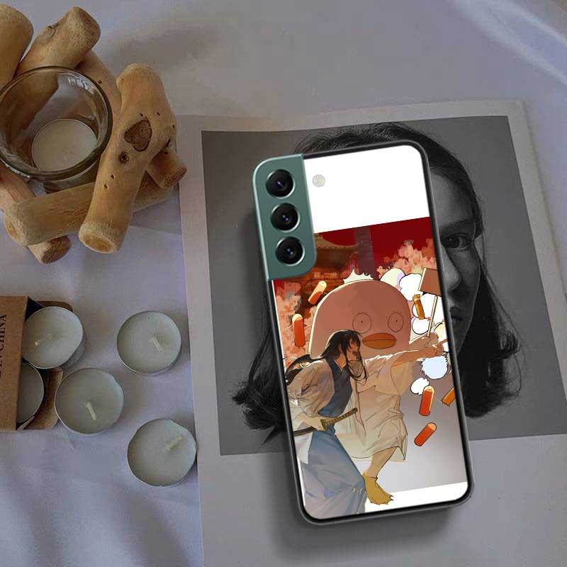 Anime Gintama Mr. Raindrop Phone Case For Samsung Galaxy S22 S25 Ultra S21 S10 Plus S26 Edge S20 S23 S24 FE Cover Silicone S