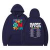 SS26 New Arrivals: Harry Styles Print Unisex Loose Casual Fleece-Lined Hoodie