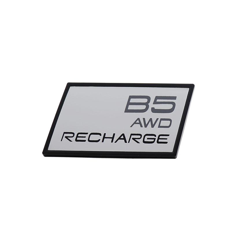 

3D Premium B6 B5 T5 T6 T8 AWD RECHARGE for car Fender trunk Rear Bonnet Decal Emblem Badge Sticker black-B5