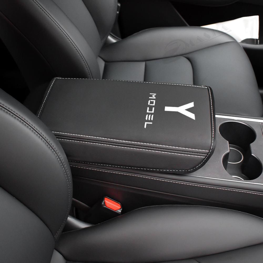 Car Armrest Box Protective Cover Central Control Armrest Interior Car Accessories For Tesla Model 3 Model Y 2017 2018 2019-