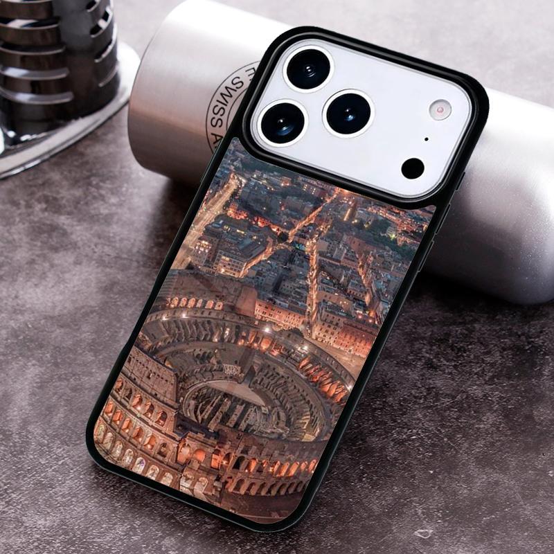 

Colosseum Rome Italy Phone Case For iPhone 17 16 15 14 13 12 11 Pro Max Plus 17Air Soft Silicone Cover iPhone 16 Pro