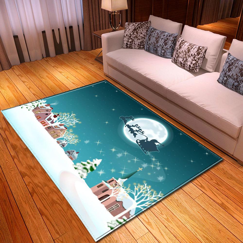 Christmas Living Room Floor Mat Bedroom Dining Room Carpet Carpet Doormat