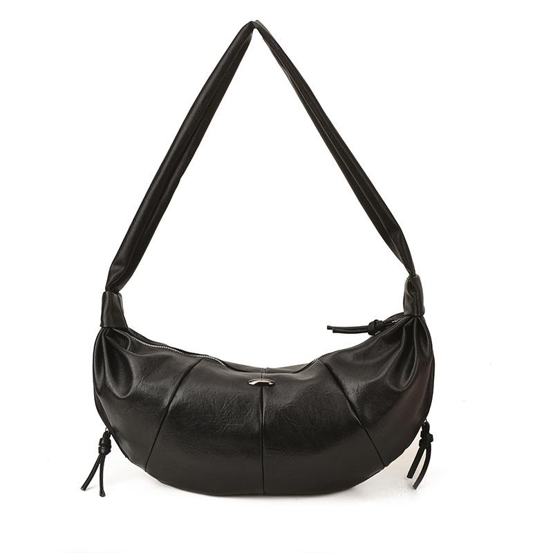 PU Hobo Bag for Women with Soft Curved Design Adjustable Strap