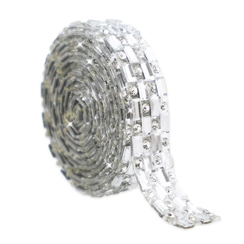 Self-Adhesive Rhinestone Lace Strips for DIY Clothing and Shoe Accessories
