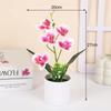 Multicolor Simulation Bonsai Accessories Faux Phalaenopsis Potted  Home Office Decoration