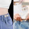 Pant Waist Tightener 2 Pairs Waist Tightener Buckles Adjustable Pants Button Tightener Detachable Waist Tightener Buckles