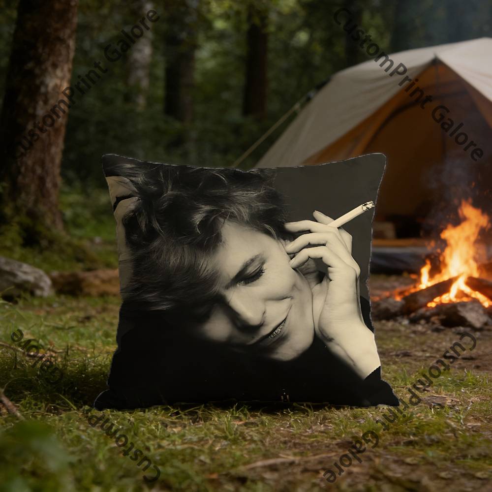 DDavidS BBowieS Kissenbezug Polyester Quadratische Kissenhülle 45 cm Dekorativ für Zuhause Couch Bett Auto Dekor