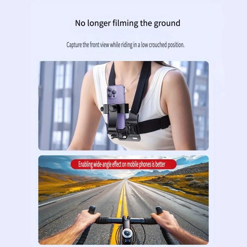 Chest Neck Holder For Mobile Phone, First Person Perspective Live Streaming Neck Holder, Outdoor Live Streaming Phone Holder