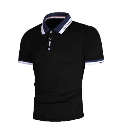 Summer Men's Patchwork Contrasting T-shirt Men's Youth Sports Fashion Short Sleeved Polo Shirt