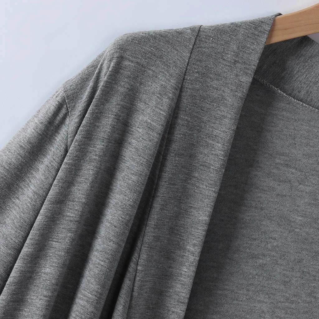 Dámský 4/3 rukáv s výstřihem do V, lehký, s páskem Dlouhý župan župan na spaní