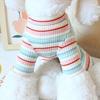 Colorful Stripes Dog Jumpsuits Cute Soft Puppy Rompers Fashion Dog Clothes