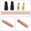 24PCS Flux Core Welding Torch Accessories Kit, 14AK Tips Flux Core Nozzles For Non Core Welding And Various Metal Manufacturing