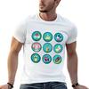 Vintage Girl Scout Badges Pattern / Pack T-Shirt Man T Shirts Cotton Man T Shirts for Men Casua