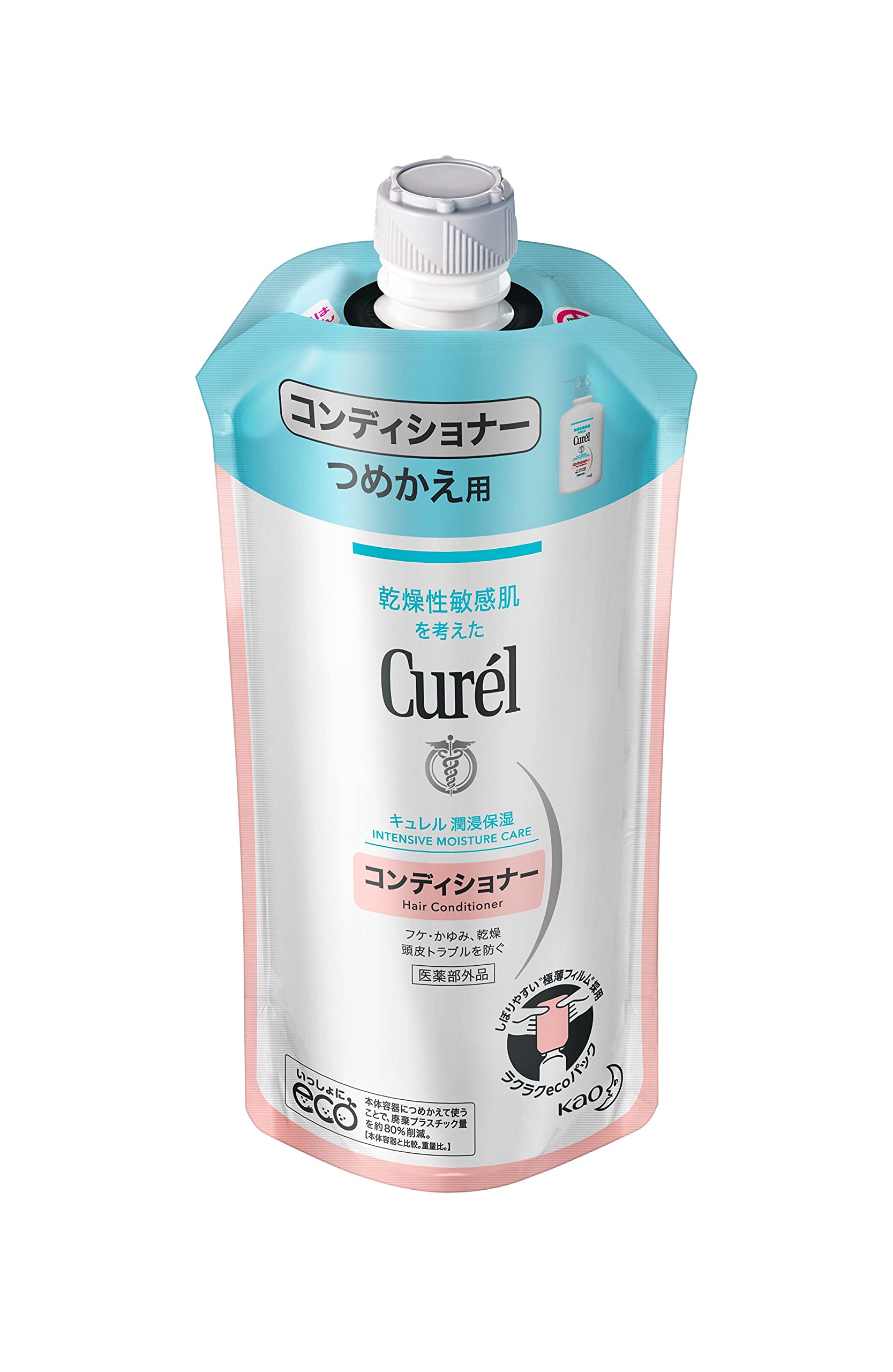 

Curel Кондиционер Мягкий Сменный блок, 340 мл, Кислотный, Без отдушек, Без красителей синий