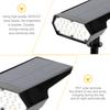 1/2 Stück Solarstrahler Außen 2-in-1 Wasserdicht 19 LED-Lampen Einstellbare Landschaft Weiß