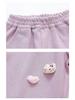 Girls' Autumn Rabbit Embroidery Sweatpants - Fashionable Casual Long Pants for Baby and Medium-sized Kids