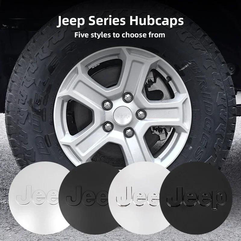Pro Jeep Pro Jeep Grand Cherokee Wrangler JK Gladiator Compass Renegade Patriot 4ks Středový emblém logo náboje kola auta Příslušenství