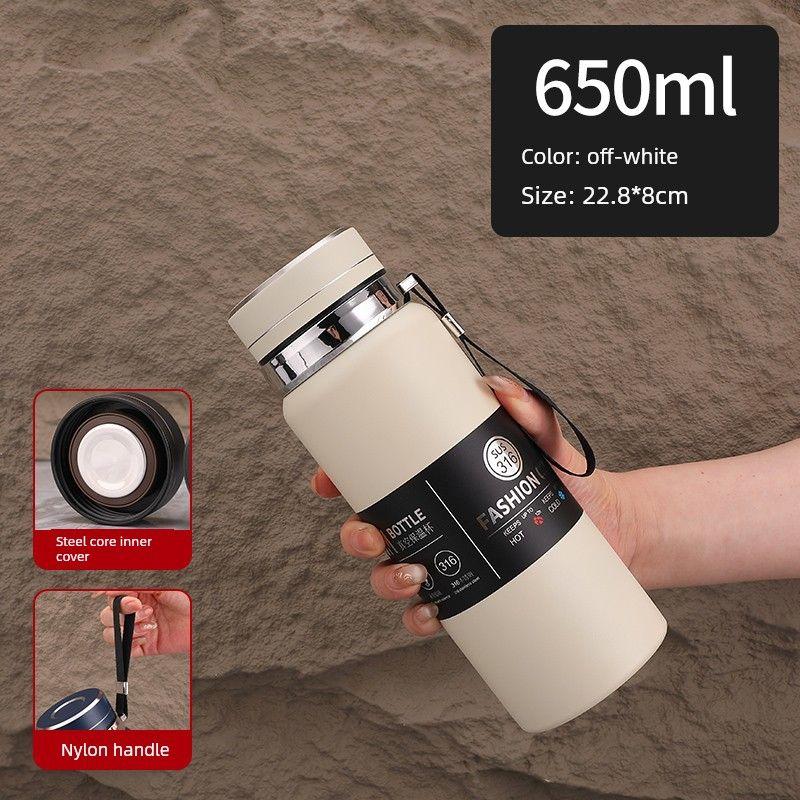 High-Looking, Large-Capacity Thermos Cup for Men and Women, Car-Mounted Tea Cup, 2026 Latest Model, 316 Stainless Steel Water Cup, 800ml