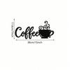 1pc Black Metal Wall Art Hanging Decor for Home Garden Living Room Kitchen Coffee Shop Holiday Gift