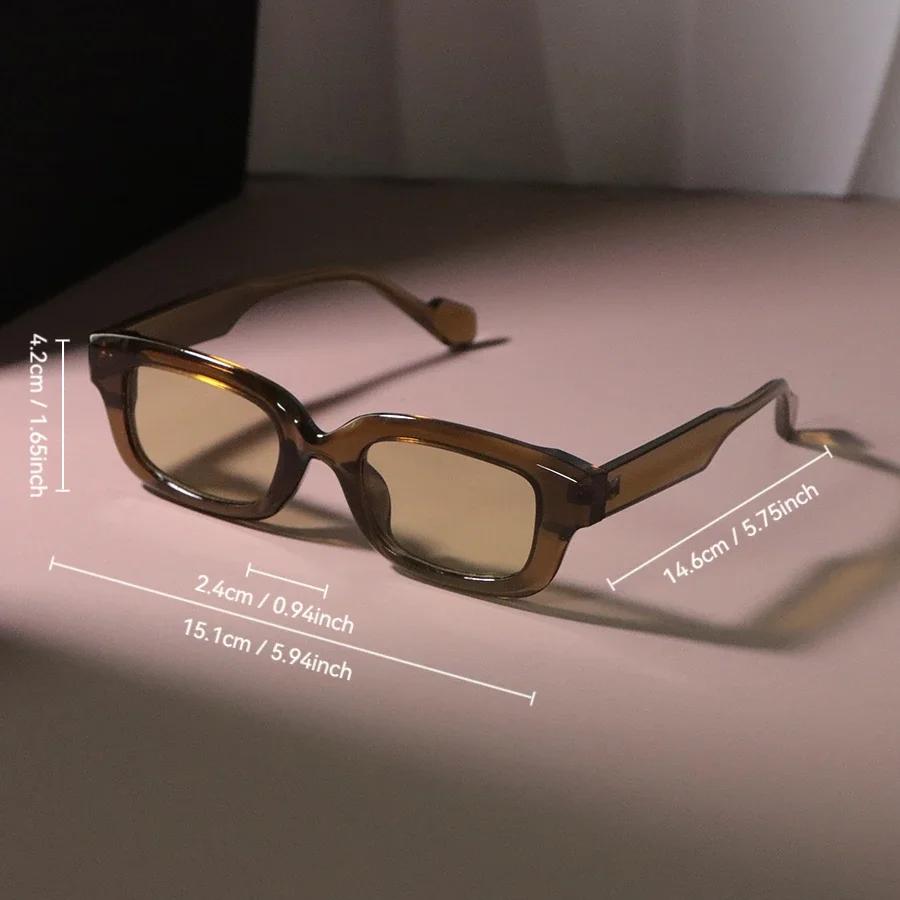 Square Vintage Sunglasses Women Men Rectangle Retro Sun Glasses Female Male Brand Mirror Driving Outdoors Shades