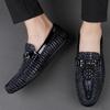 New Men Loafers Genuine Leather Moccasins Lightweight Breathable Driving Shoes Male Classical Office Footwear Men Shoes Loafers