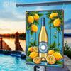 Vintage Lemon Metal Wall Art - Realistic 2D Flat Iron Sign for Kitchen Bar Home Halloween Decor