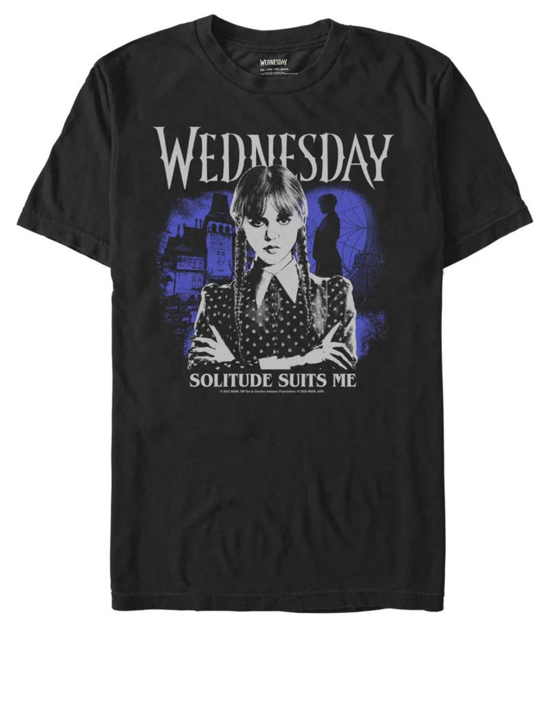 Wednesday Solitude Suits Me Graphic T Shirt