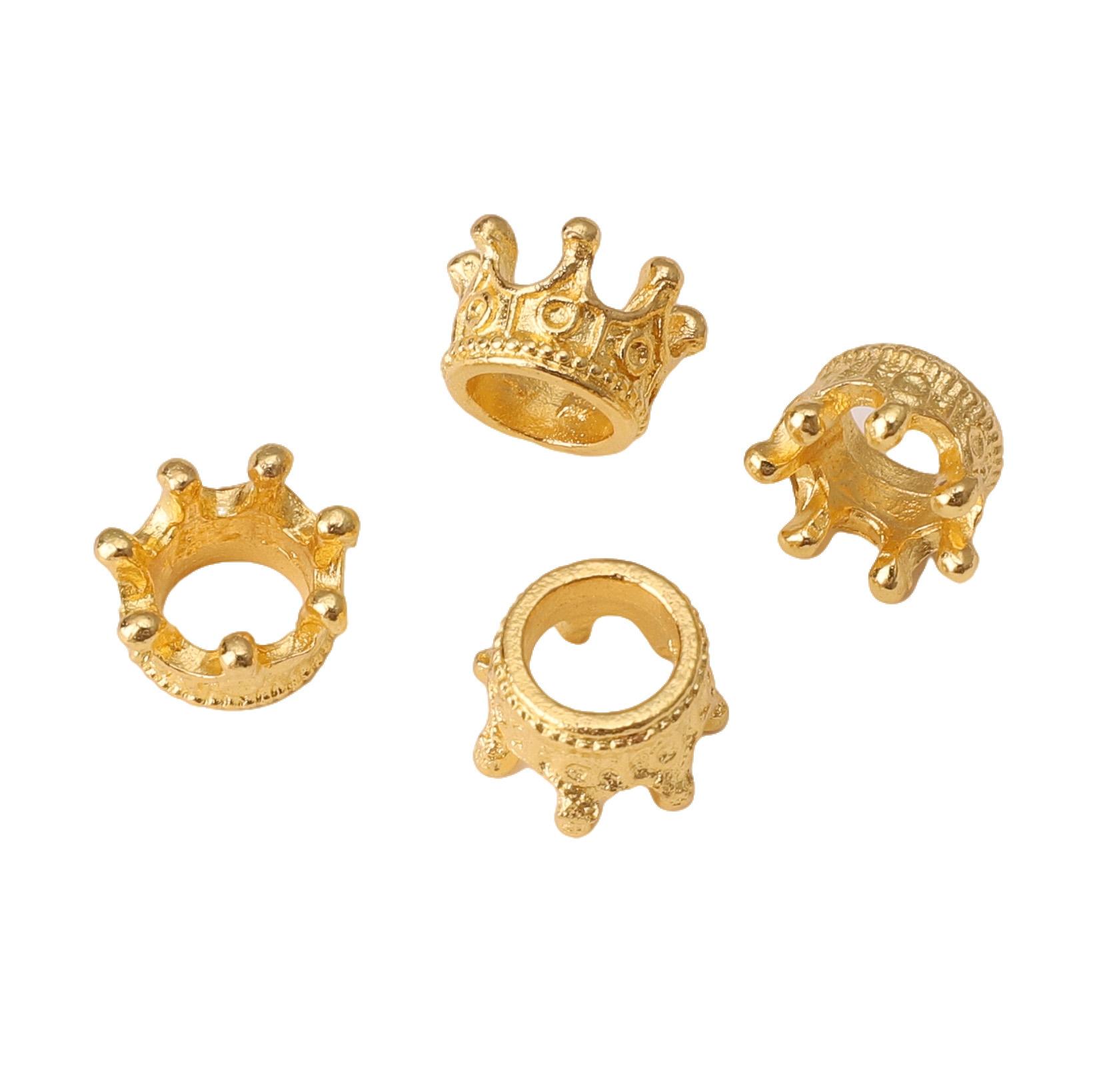 

10-50 шт. Сплав Гальванічне покриття Тривимірна Підвіска-Корона Для DIY Намиста Браслета Ювелірні Аксесуари 10x7mm 10pcs золотий