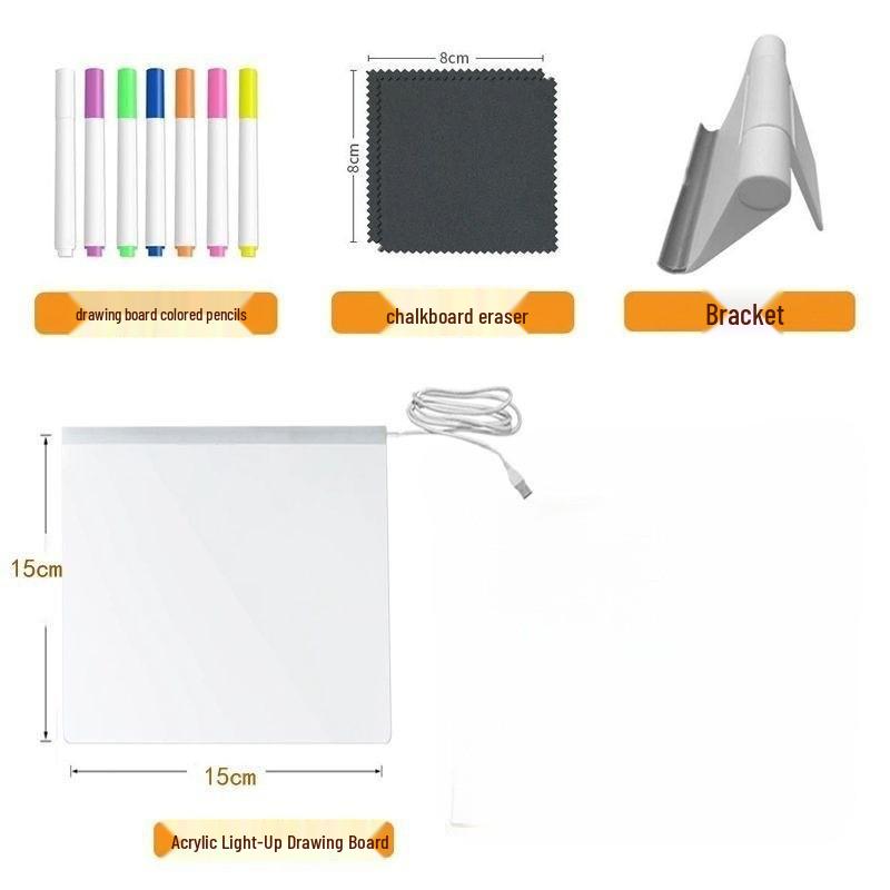 Erasable Luminous Kids' Drawing Board - Scratch-Resistant Night Light Toy