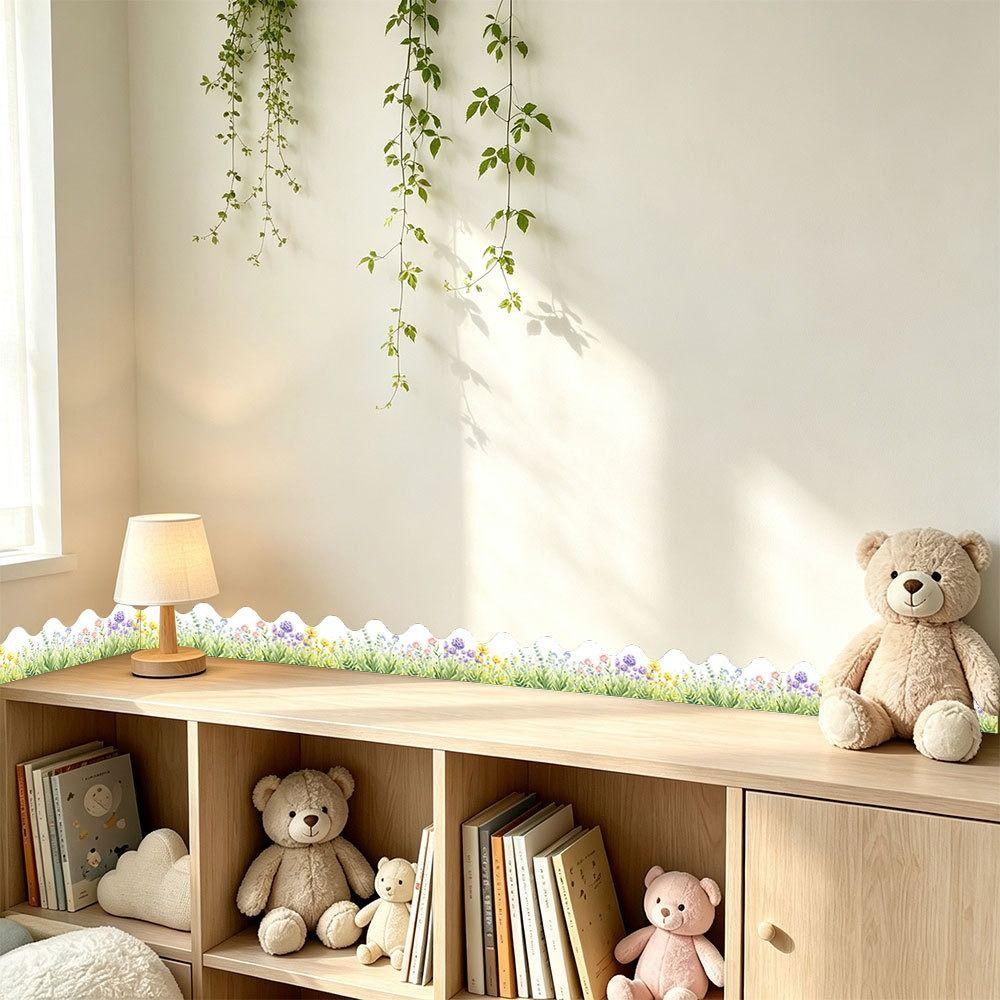 Scalloped Edge Bulletin Board Border 10m/Roll Decorative Board Border Sticker  Classroom Decor