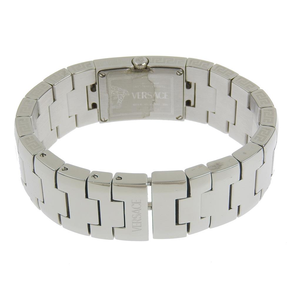 VERSACE Watches Silver/black blackDial Stainless Steel Quartz Analog display Women Used