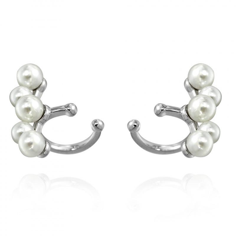 Niche Pearl Ear Clip: No-Pierce Simple Cartilage Studs, Sweet Drop Earrings