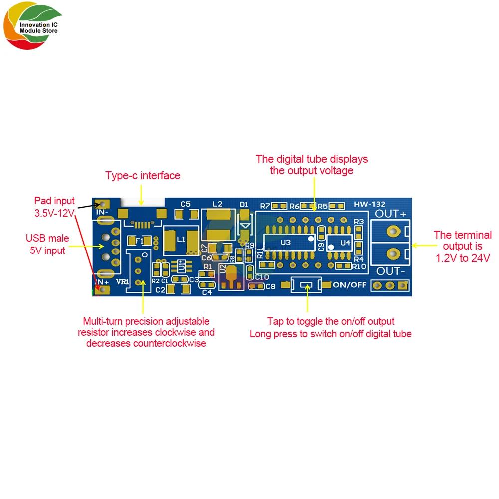 USB Buck Boost Converter 1V to 1.1V-11V DC-DC Step Up Step Down Power Supply Module Voltage Regulator