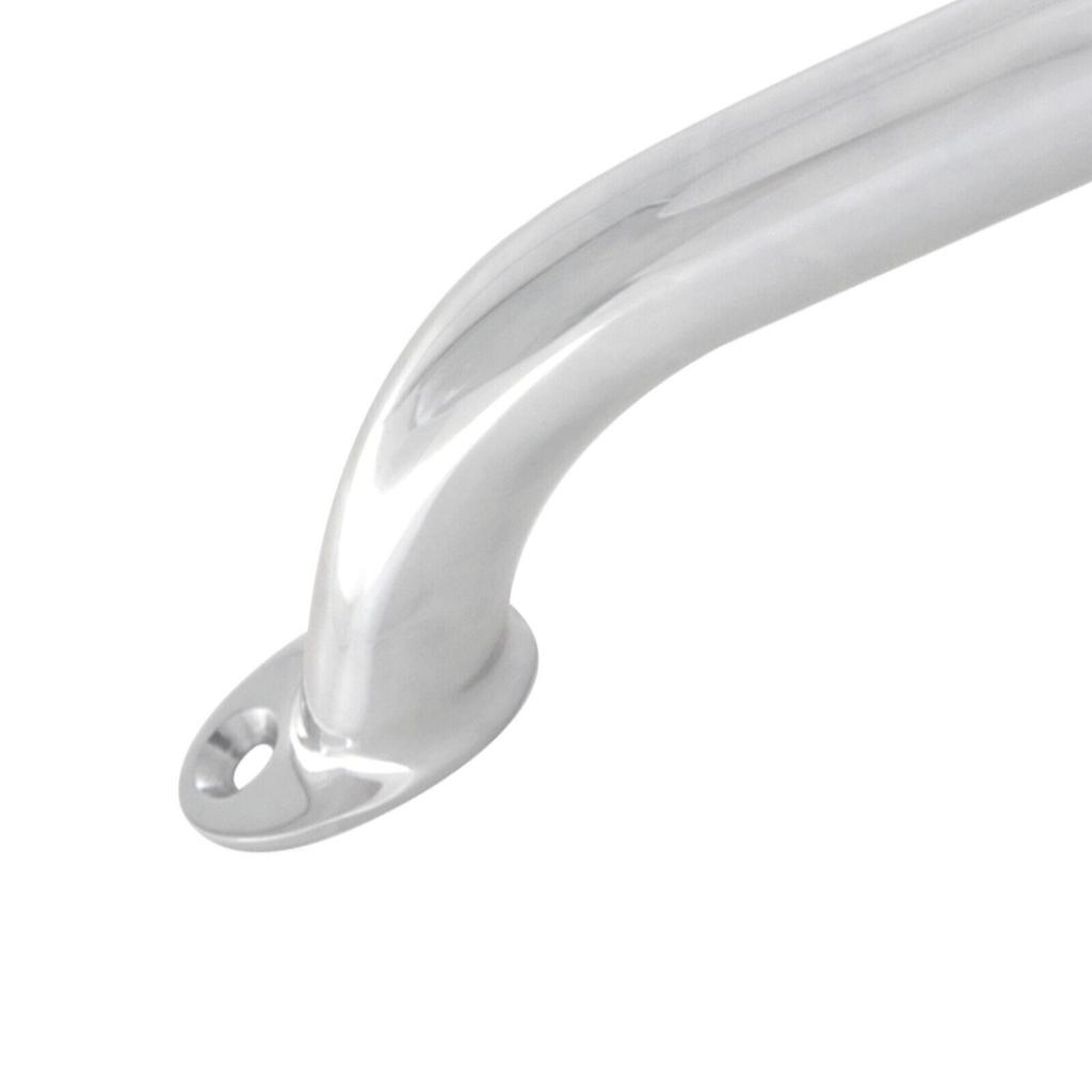 9" Grab Handle Handrail Stainless Steel Round Tubes Handrail for Door/Bath/Boat