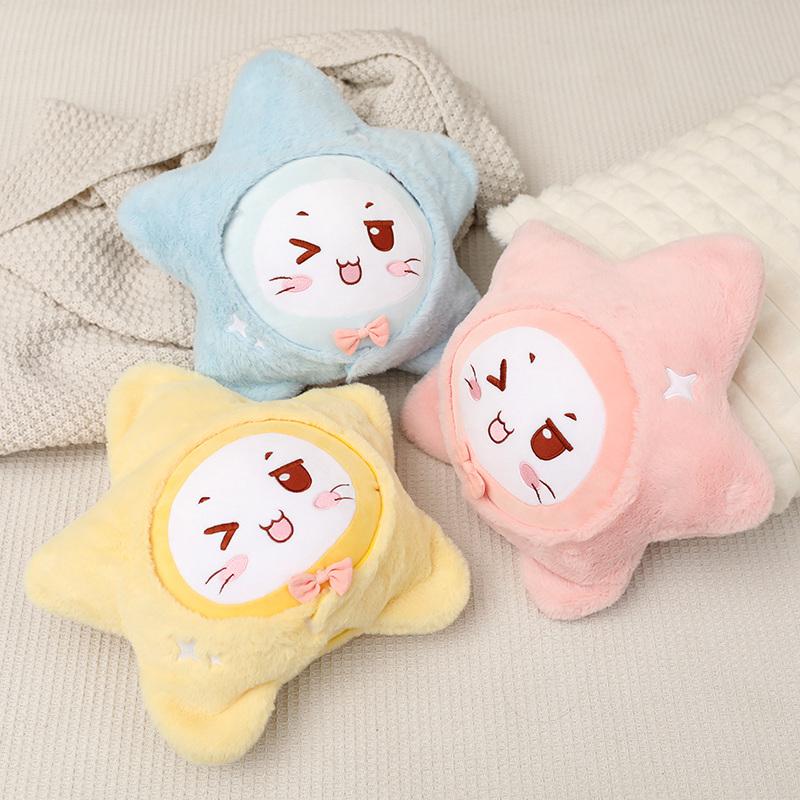 40cm Kawaii Star Cat Throw Pillow Cartoon Anime Detachable Star Cat Plush Toy Sofa Cushion Sleeping Pillow Home Decor Kid Gift