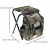 2 in 1 Portable Foldable Backpack Chair Light Fishing Stool Outdoor Mountaineering Bag Camping Traveling Hiking Equipment