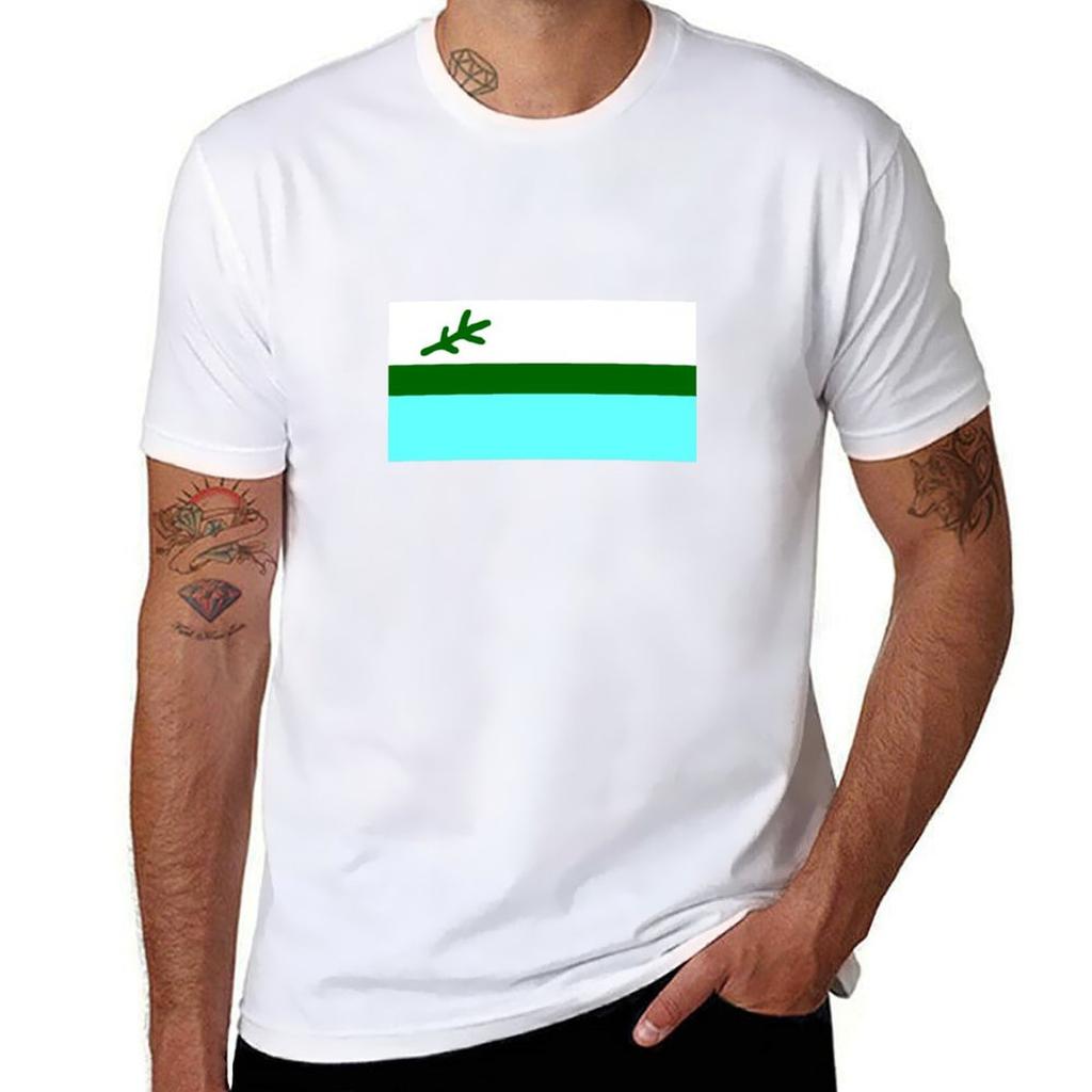 Flag Of Labrador Canada Tshirt High Elasticity Sports Tee Shirt