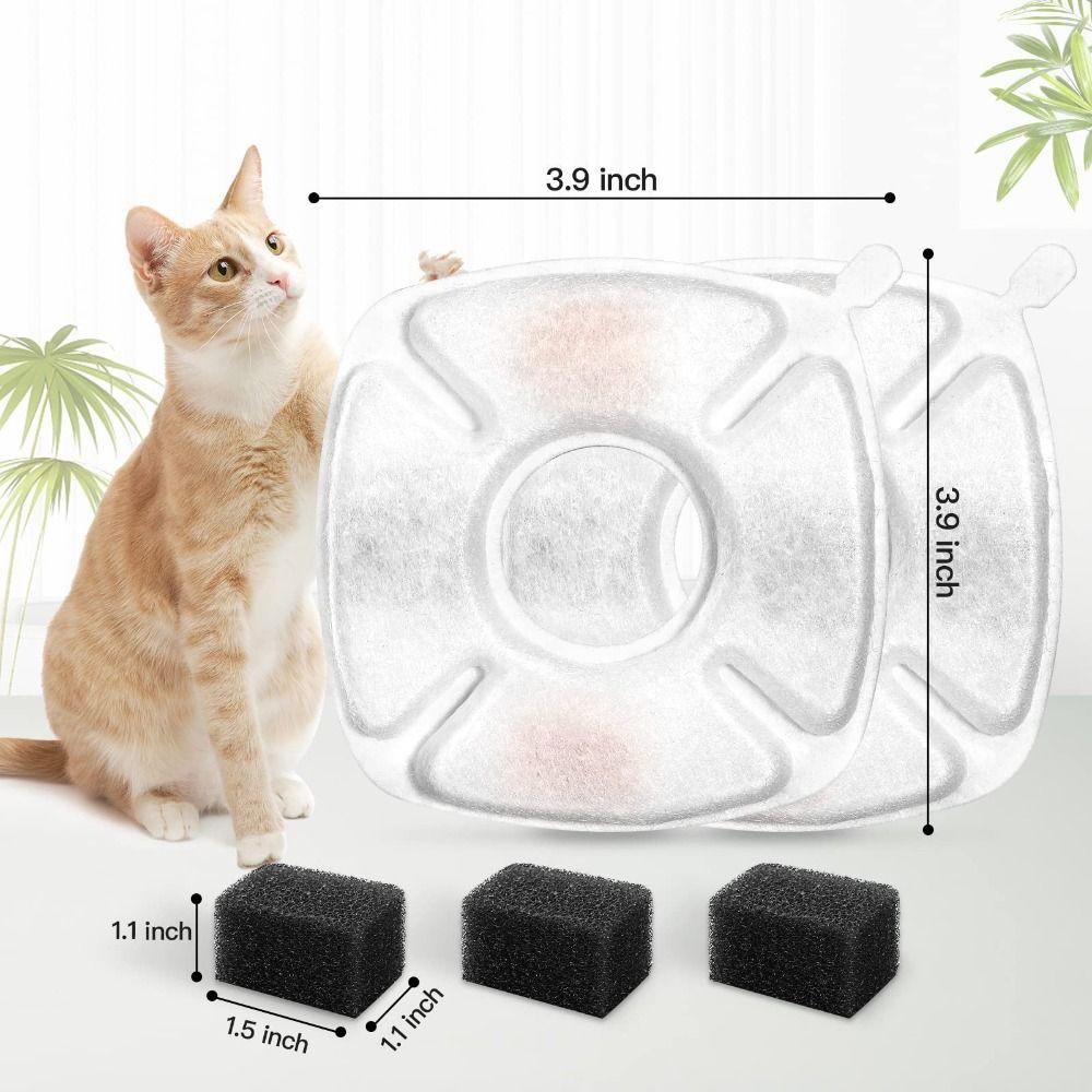 24 Pcs Non-toxic Pet Water Filters Durable Cat Fountain Filter  Pet Care
