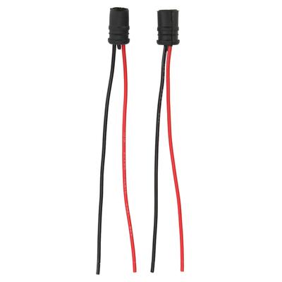 2 Stück Lampensockel, 12 V, 30 A, schwarz, weich, T10, 2 LED-Glühbirnenfassungen mit Kabel für Industrieanlagen