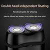 Men's Trimmer Beard Knife Electric Shaver Razor Double Head Floating USB Rechargeable Razor Portable