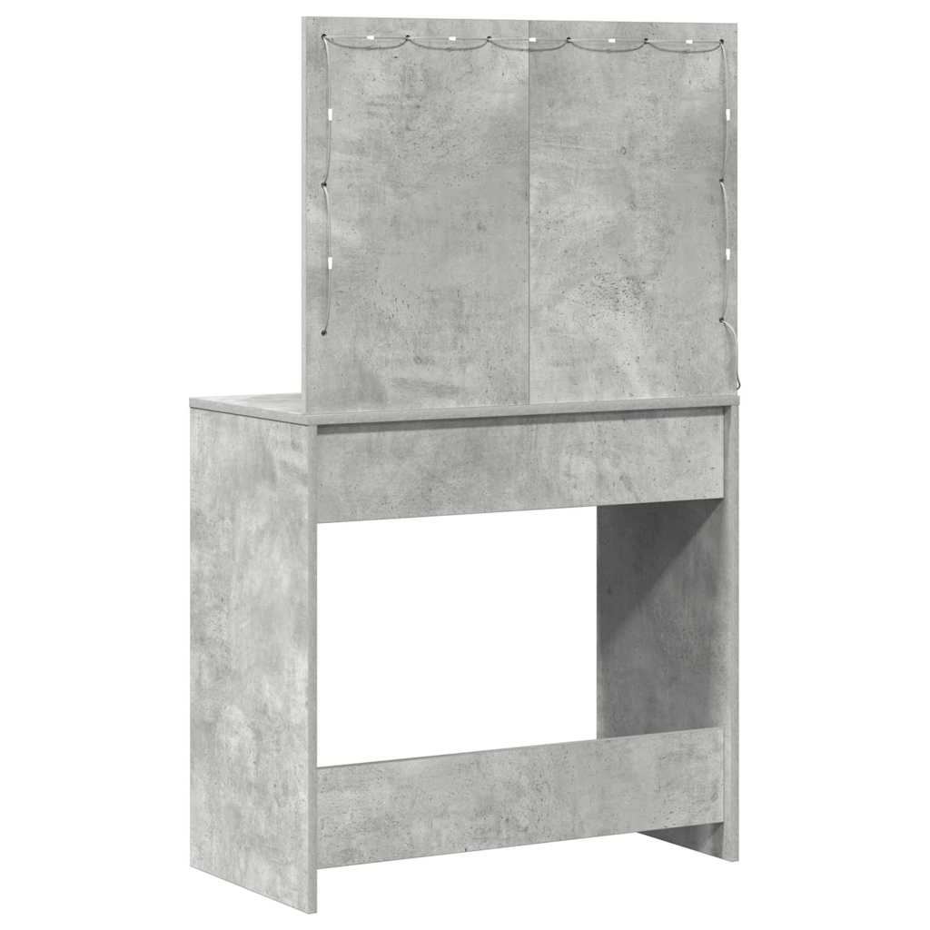 Dressing Table Concrete Grey 78.5 x 41 x 135 cm Engineered Wood