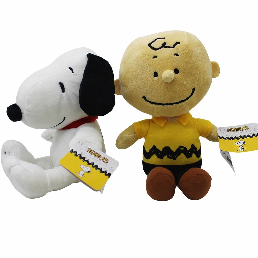 25cm Cute Cartoon Dog Plush Toy Charlie Brown Woodstock Soft Stuffed Animal Doll Kids Holiday Gift