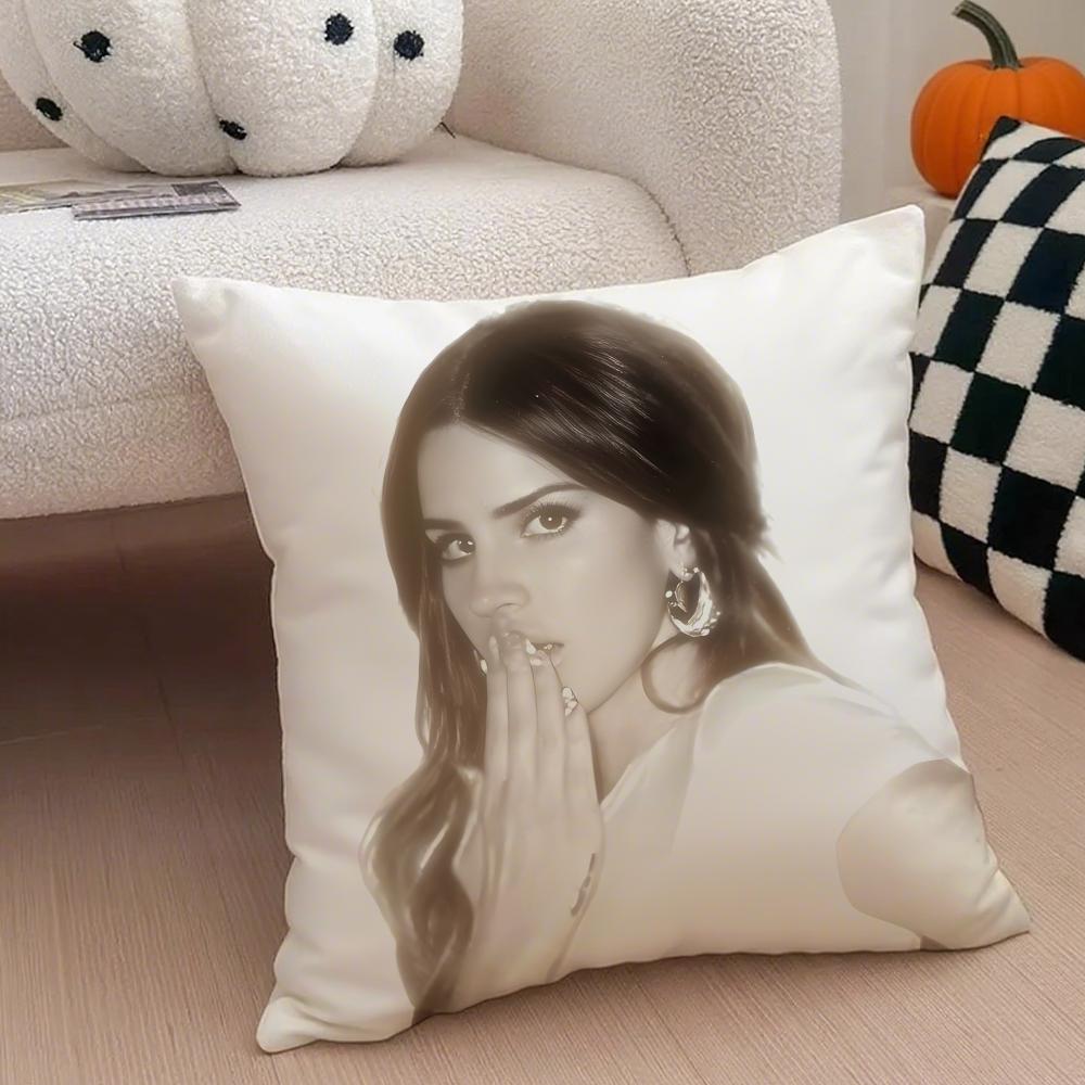 LLana Del Rey Cushion Cover Linen Pillow Case Soft Breathable Protective Couch Room Decoration