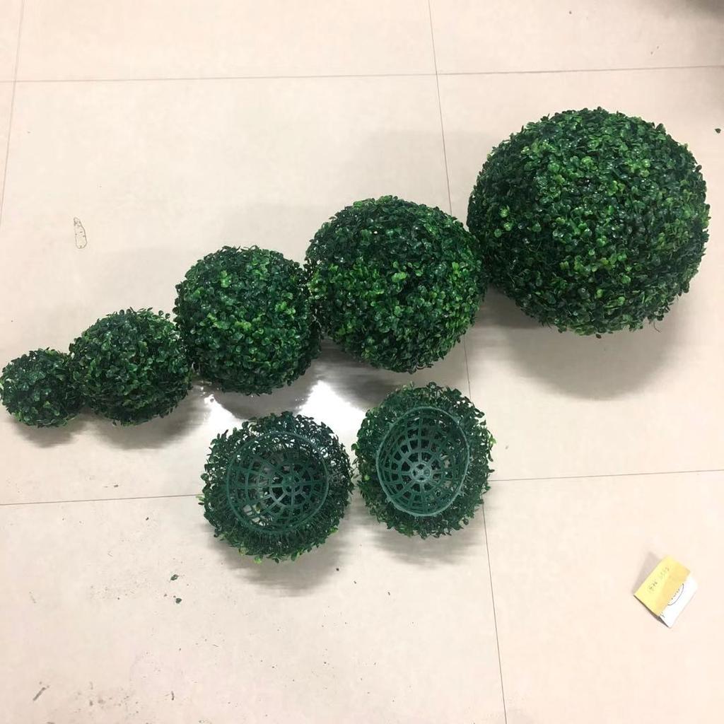 Artificial Plant Topiary Balls Wedding Home Garden Decor Green Plastic Plant Grass Balls