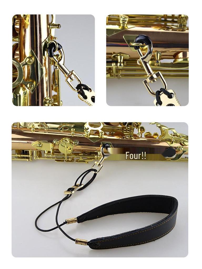 Saxophone Neck Strap for Tenor, Alto, and Soprano - Adjustable Sling for Adults, Children, and Students